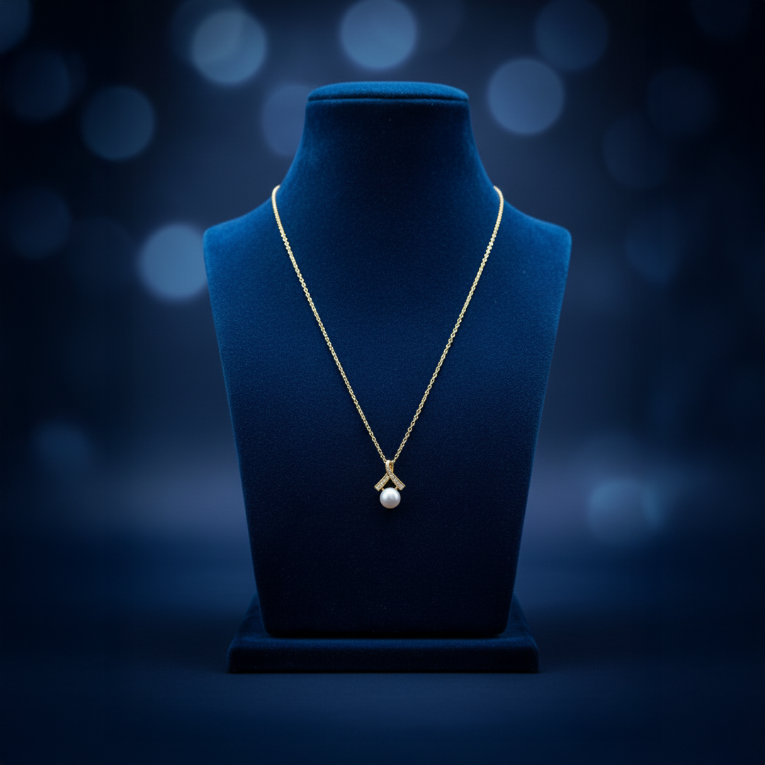 Fresh Water Pearl Pendent Chain Set