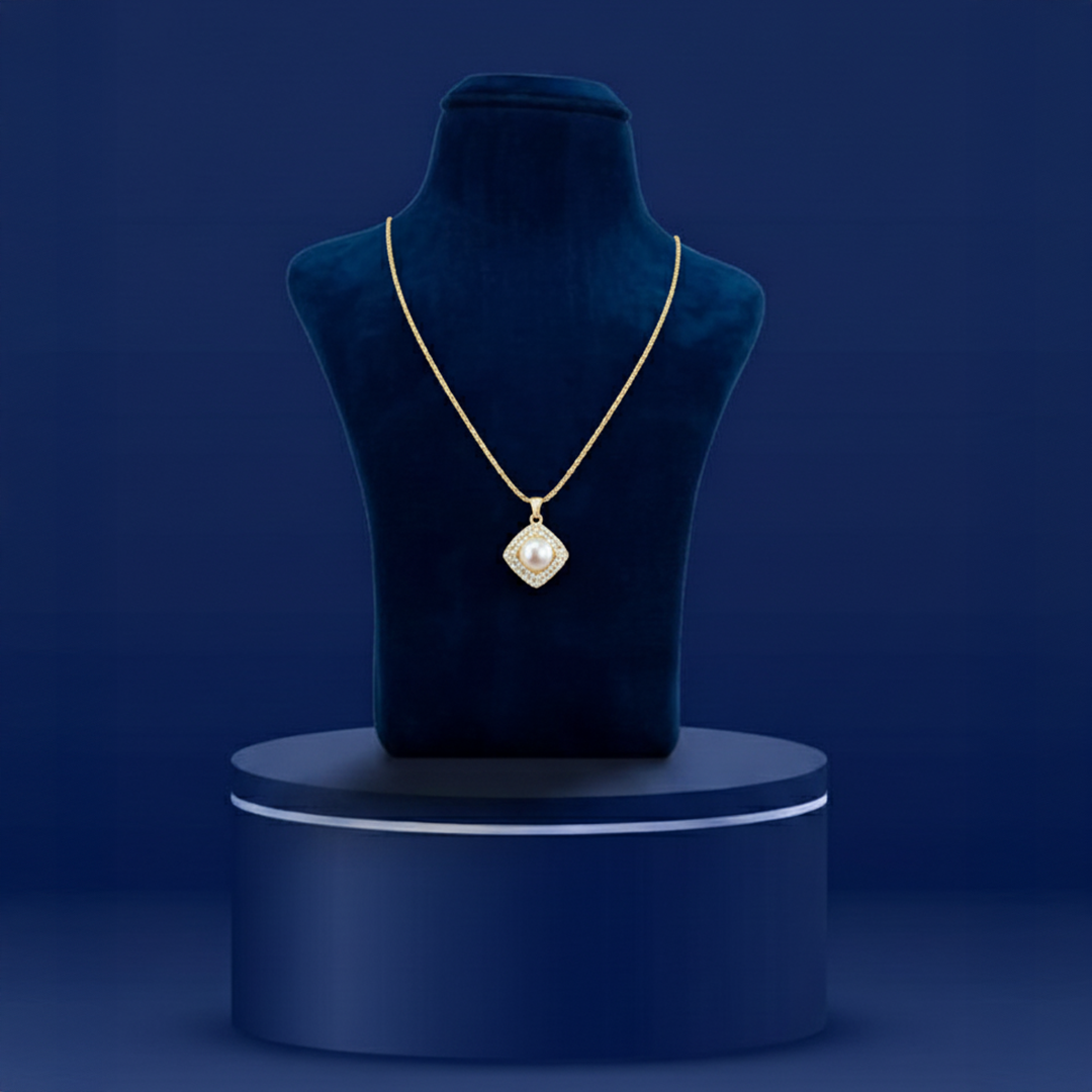 Fresh Water Pearl Pendent Chain Set