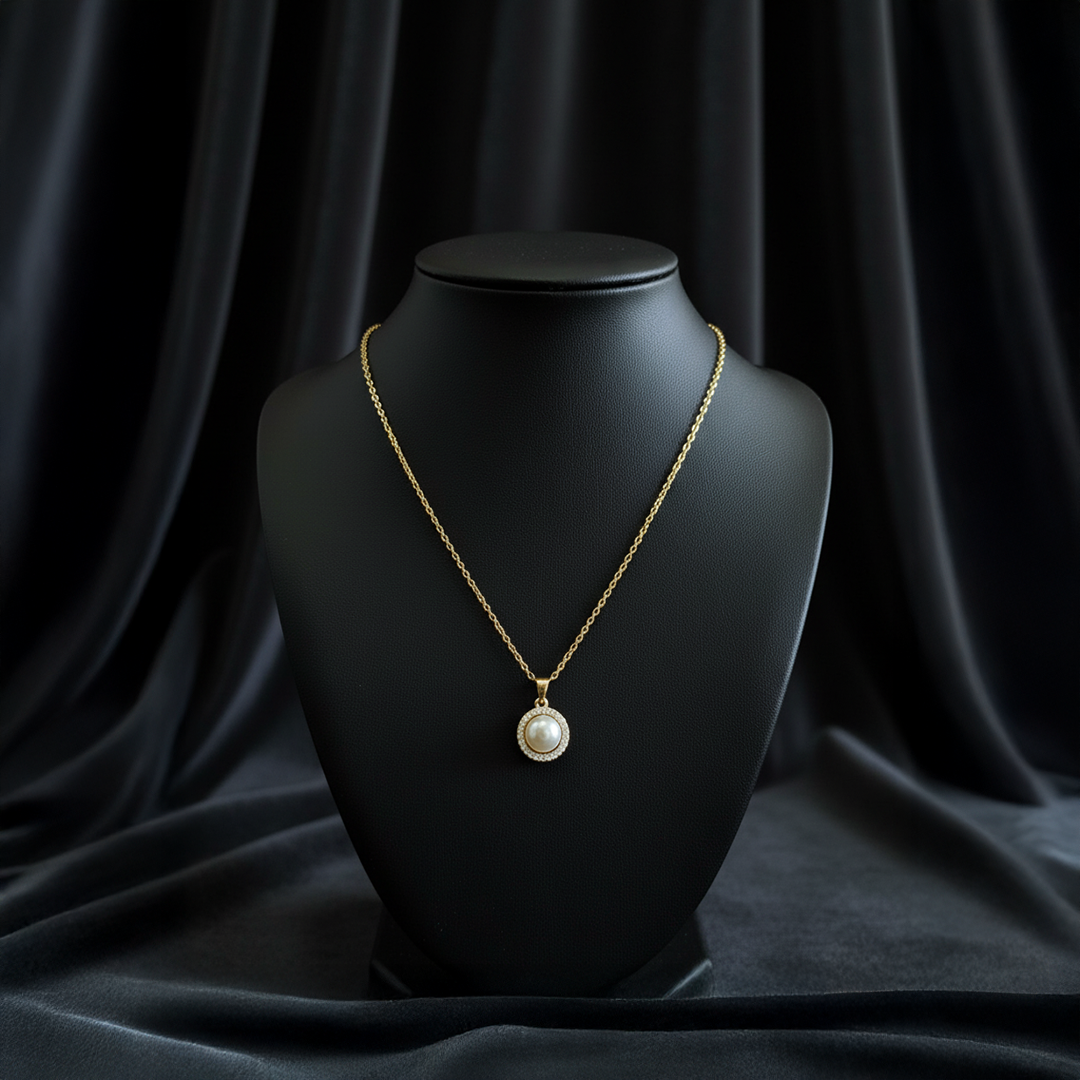 Fresh Water Pearl Pendent Chain Set